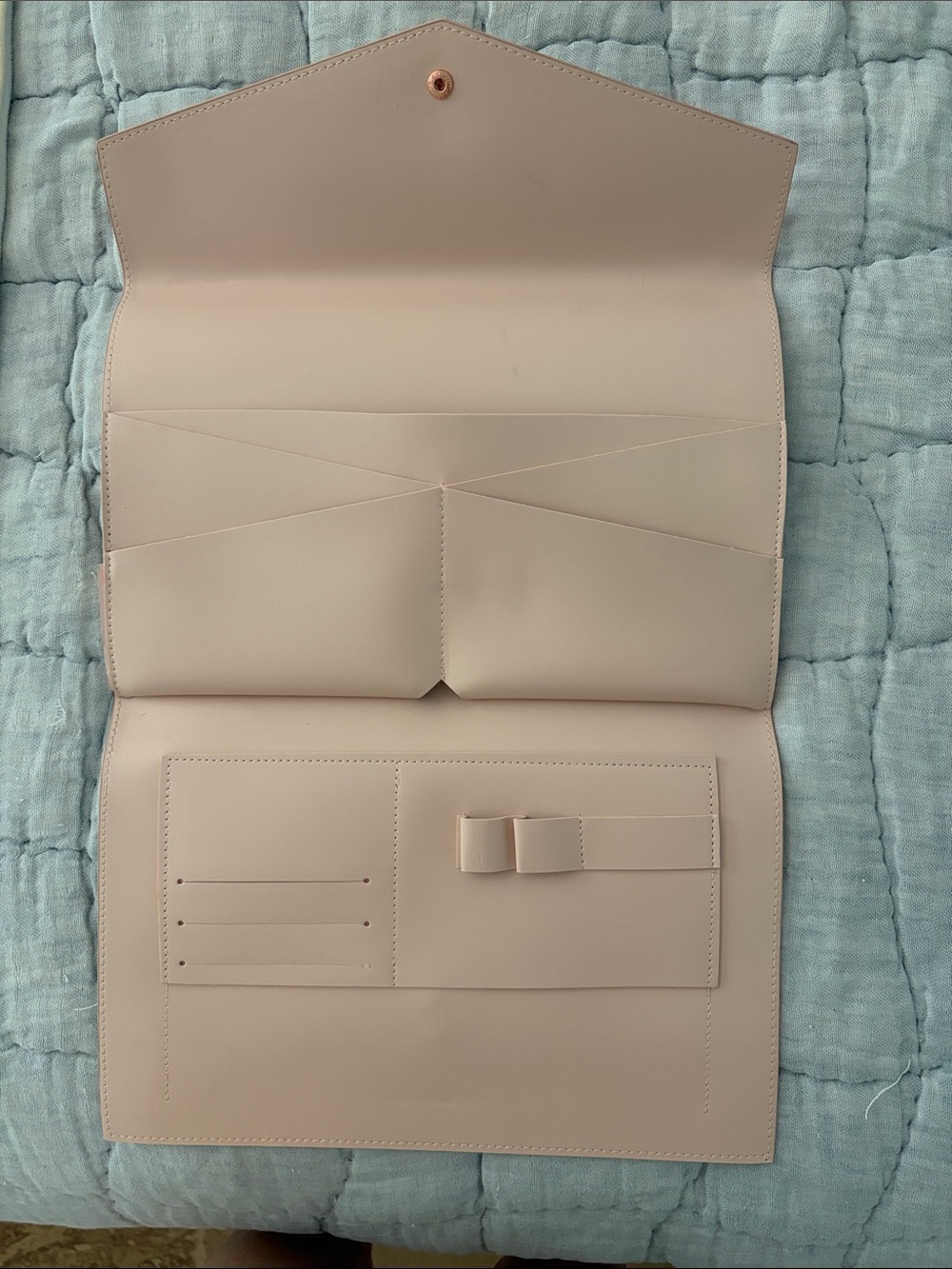 Glass Ladder &Co Blush Pink Envelope Clutch organizer